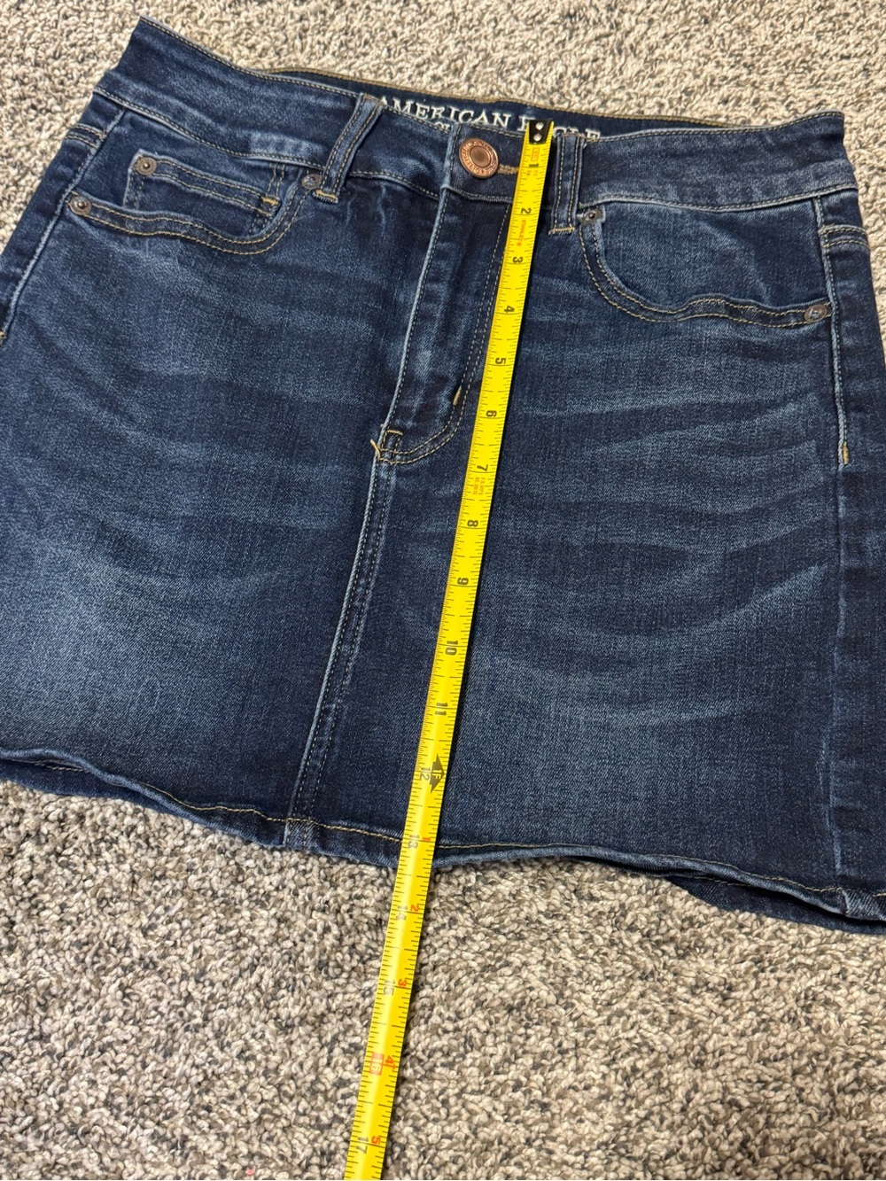 American Eagle Blue Denim Mini Skirt - Picture 5 of 6